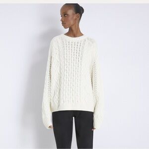 Loulou Studio Secas Sweater, size Medium, off-white color, lightly worn